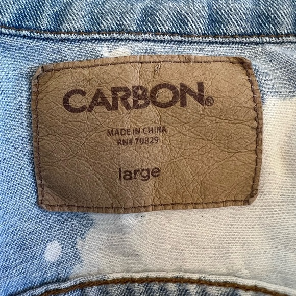 Festival concert jacket size Large, Artistic Denim Jacket with Colorful Patches - Picture 8 of 16